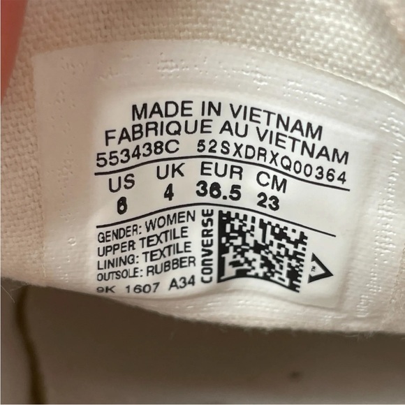 CONVERSE All Star Trainers Size UK 4 Womens Pink Sequin Glitter Lace Up Shoes - Picture 13 of 13